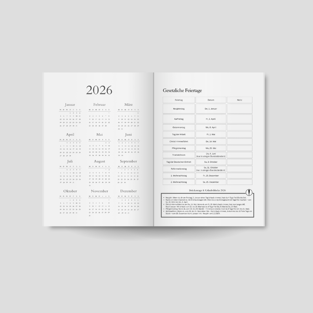 Barakah Journal – Dein islamischer Jahresplaner 2026