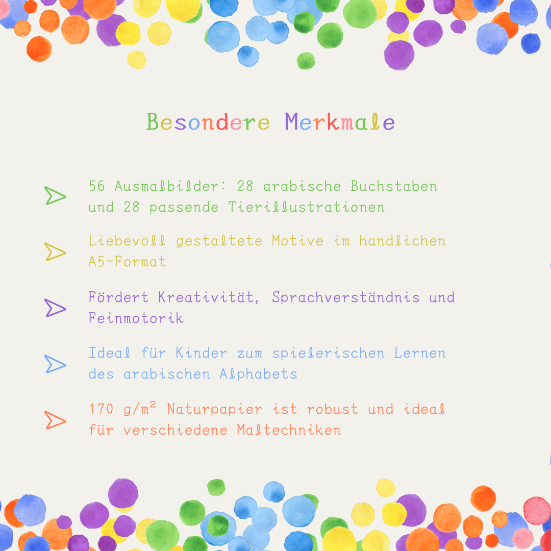 Mein arabisches Tier-Alphabet - Das Malbuch