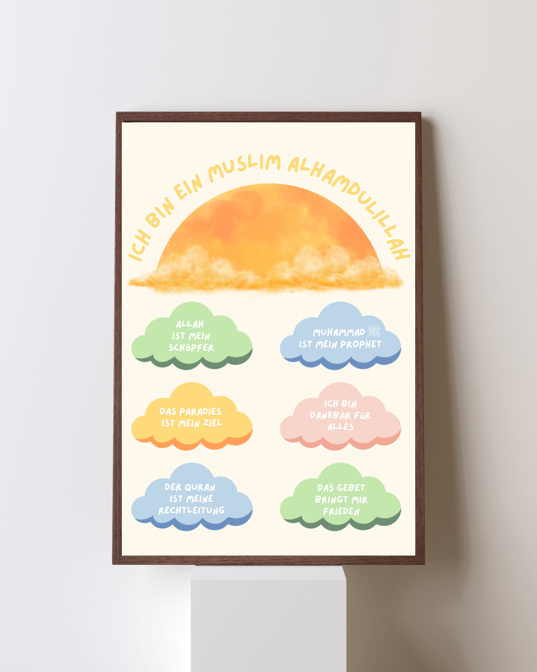 Islamische Poster fürs Kinderzimmer - die fünf Säulen des Islam